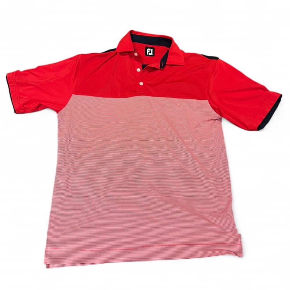 Men's Red FootJoy Golf Shirt